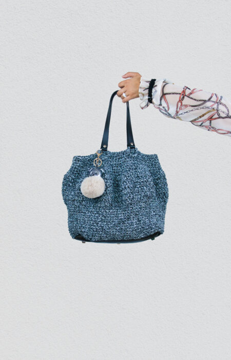 InaPavl - Bag Wool Cord Blue - Angela